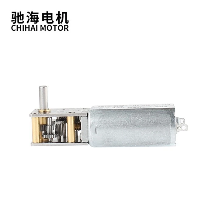 Steel Plate Structure DC Worm Gear Motor 6V 12V